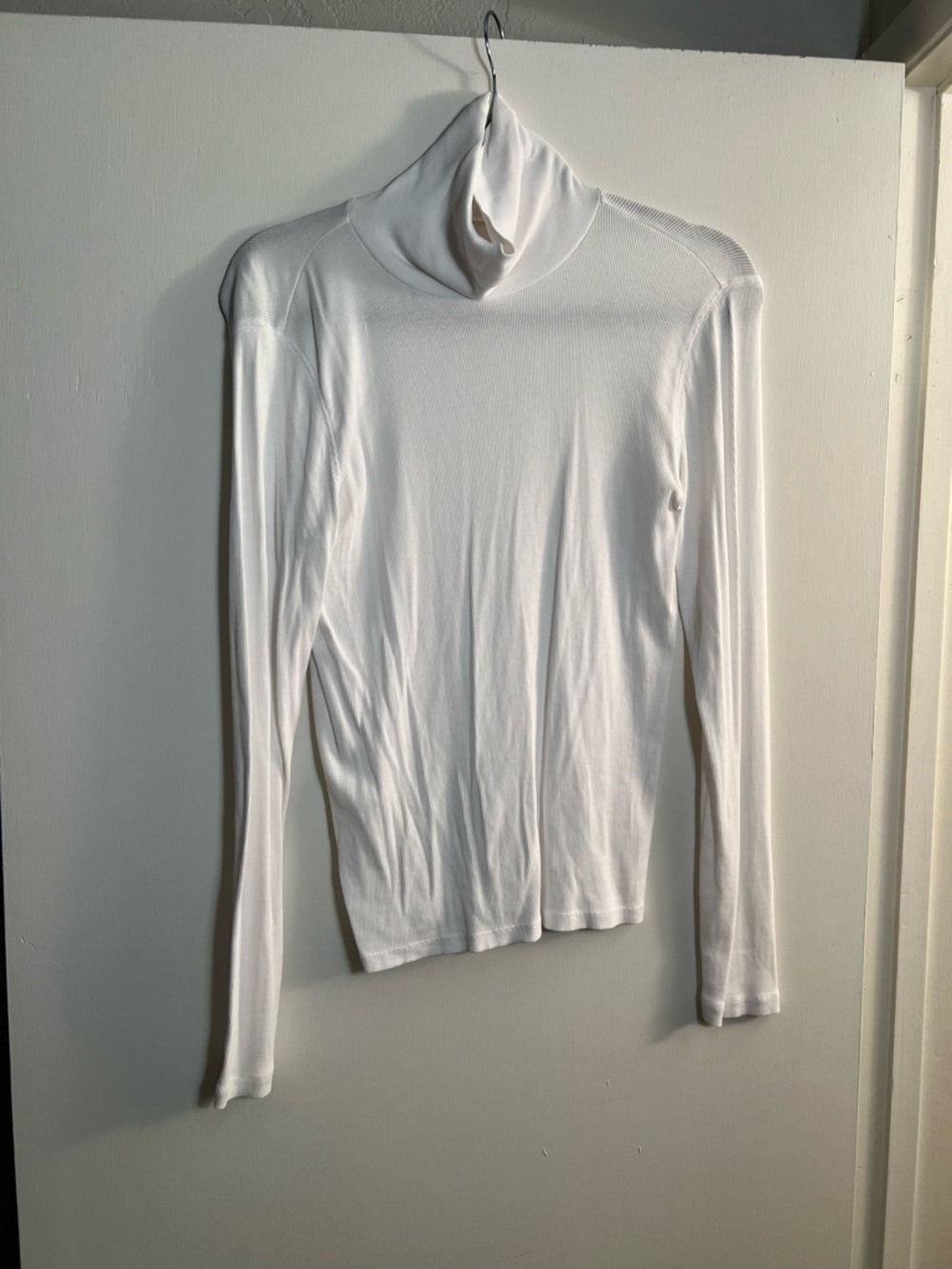 Everlane Luxe Rib Turtleneck in White